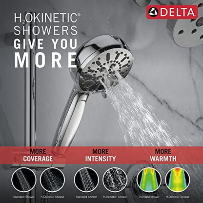 7-Setting Slide Bar Hand Shower with Cleaning Spray - color: Chrome