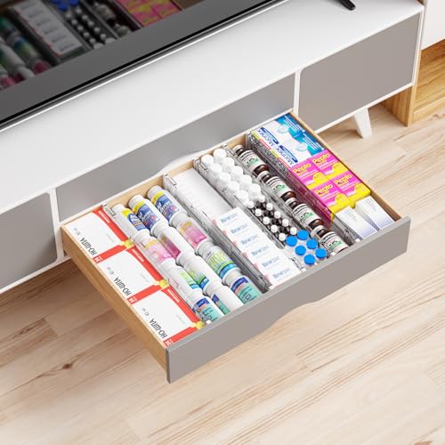 8 Pack Clear Expandable Deep Drawer Separators From 15 to 21'' - 3.2 Inch Tall Acrylic Drawer Dividers for Clothes,Dresser Drawer Dividers for Dresser,Baby Nursery,Clothing,Sock or Underwear