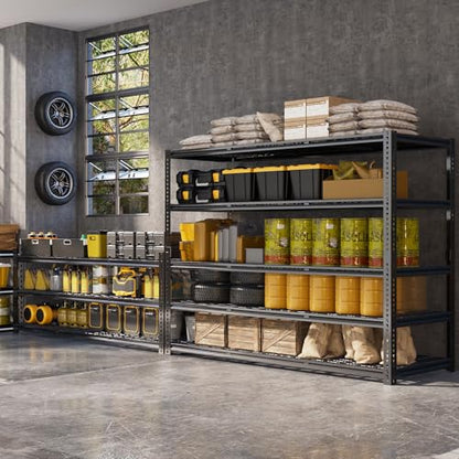 60" W Garage Shelving Heavy Duty 5-Tier Storage Shelves 3030LBS | Metal Shelving Units Heavy Duty for Commercial,Pantry, Kitchen,Warehouse,Basement 60"×24"×72"H - size: 60" W x 24" D x 72" H