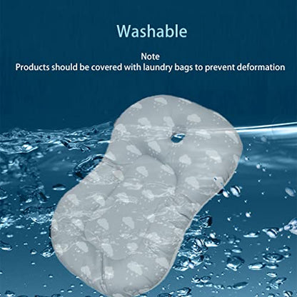 KAKIBLIN Baby Bath Mat, Baby Bath Pad, Soft Anti-Slip Babies Baths Insert | Baby Bathing Cushion for 0-6 Month Infant Baby, (Cloud) - color: Cloud