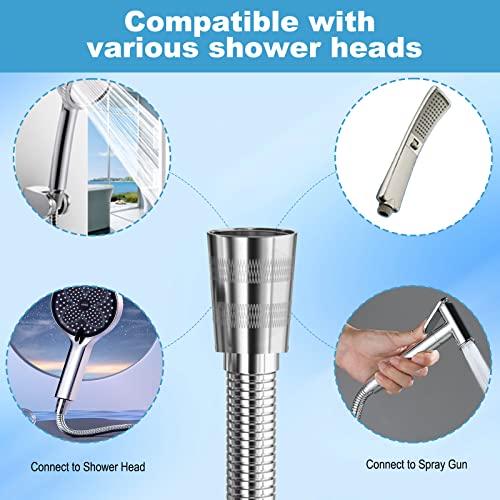 Shower Hose, 79 Inches Shower Hose Extra Long，Superior Shower Hose Attachment for Shower Head，Durability Brass/Copper Made Conncetors