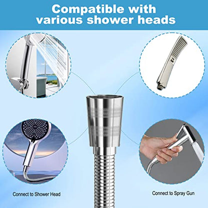 Shower Hose, 79 Inches Shower Hose Extra Long，Superior Shower Hose Attachment for Shower Head，Durability Brass/Copper Made Conncetors