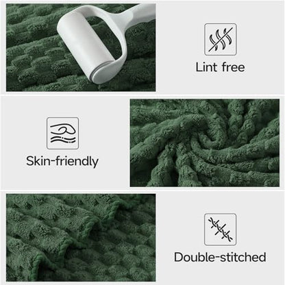 REDKISS Olive Green Microfiber Towels Set of 6-35x70 Inches Oversized Bath Sheets, Extra Large Bath Towels Set of 6, Super Soft Quick Dry Lint Free Absorbent Waffle Microfiber Shower Towels - color: Olive Green 06, size: 6 Pack Large Towel Set