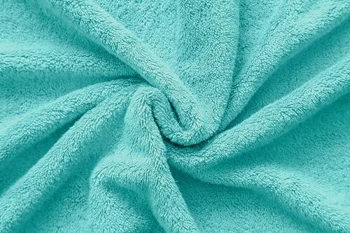 American Veteran Towel 100% Cotton Turkish 6 Piece Towel Set, Luxury Bath Towels Set of 6 for Bathroom Essentials, 2 Bath Towels 2 Hand Towels 2 Washcloths, Turquoise Blue - color: Turquoise Blue, size: XL 6PC