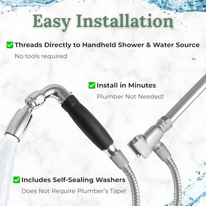 High Sierra® - Lead-Free Stainless Steel Shower Hose With Bio-Film resistant Silicone Inner Tube. Extremely Strong and Flexible-72 Inches. Oil Rubbed Bronze - color: Oil Rubbed Bronze