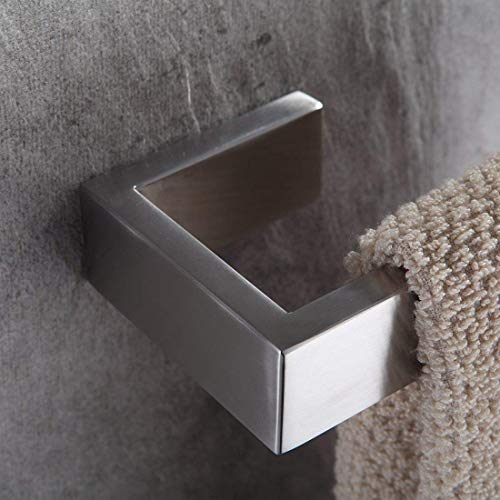 Fapully Four Piece Bathroom Accessories Set Stainless Steel Brushed Nickel | Wall Mounted,Towel Bar Set - color: Brushed Nickel, style: 4 Piece