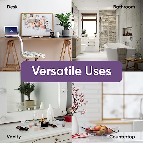 Superio Mini Plastic Trash Can with Swing Top Lid 1.25 Gallon Compact Small Waste Bin Portable Garbage Can for Countertop, Desktop, Make up Vanity, Bathroom, Car, Under Sink, Dorm,(Grey) - size: 1.25 Gallon, style: 1 Pack