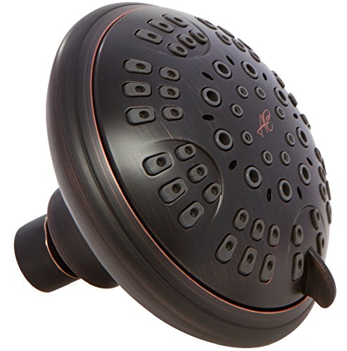 6 Function Luxury Shower Head - 2.5 GPM - Oil-Rubbed Bronze | High Pressure Boosting, Adjustable, Wall Mount, Bathroom Showerhead With Anti-Clog Nozzles, Best For Low Flow Showers - color: Oil Rubbed Bronze, size: 2.5 GPM