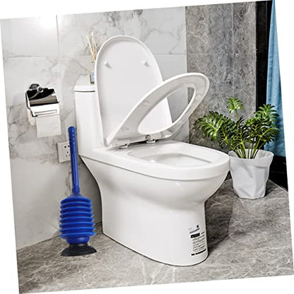 Toilet Clog Remover High Pressure Plunger for Bathroom Toilet Cleaning Tool Eco-Friendly Blue