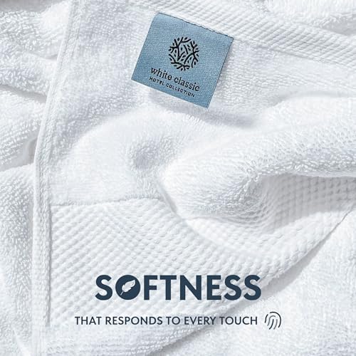 White Classic Luxury Bath Sheets Towels for Adults Extra Large 35x70 Inch - 700 GSM Turkish Cotton, Highly Absorbent | Hotel Collection | 2 Pack - color: 01: White