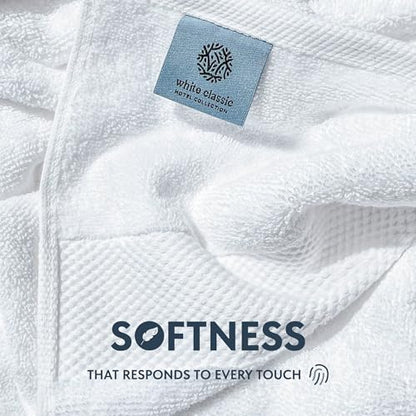 White Classic Luxury Bath Sheets Towels for Adults Extra Large 35x70 Inch - 700 GSM Turkish Cotton, Highly Absorbent | Hotel Collection | 2 Pack - color: 01: White