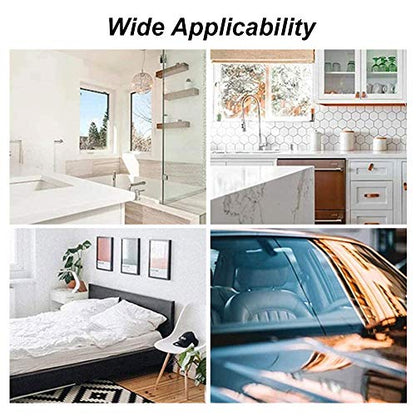 Hand Held Rubber Glass Shower Squeegee with Hanging Hole for Glass Door, Car Windows - Multifunctional Tool [3-Pack] - color: Multia