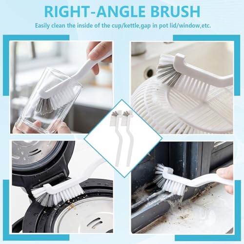 18PCS Crevice Cleaning Brush Hard Bristle Scrub Brushes for Gaps with Box | Cleaning Brush Grout Brush Deep Cleaning Tile Lines, Window Groove, Sliding Door, Shutter, Sink, Stove, Corner, Bottle