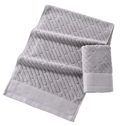 sense gnosis Diagonal Dash Pattern Grey Hand Towel Set of 2 Premium 100% Cotton Ultra Soft Highly Absorbent Hand Towel for Bathroom 13 X 29 Inch - color: Grey