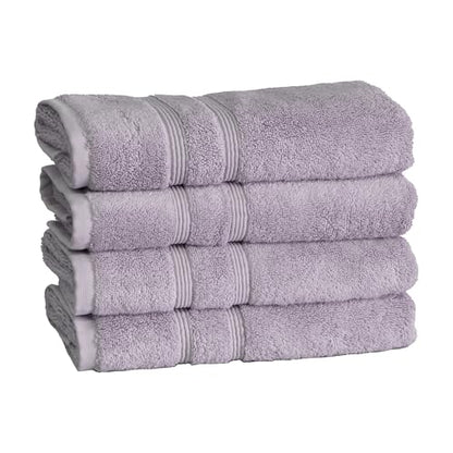 Mosobam Turkish Hand Towels, 4 Pack, 16 x 30 in, 700 GSM, Lavender Aura | 4 hand towels, 16 x 30 in, woven in Turkey, 700 GSM, 50% viscose made from bamboo and 50% Aegean Turkish cotton, plush - color: Lavender Aura, size: Hand Towels, Set of 4