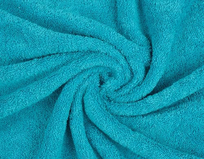 American Soft Linen 100% Cotton Luxury Turkish Towels, 6 Piece Towel Set | Soft Absorbent Quick Dry OEKO Tex Standard 100 Certificated Durable Machine Washable Premium Hotel Quality - color: Aqua Blue, size: (27"x54") + (16"x28") + (13"x13")