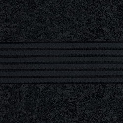 Utopia Towels Luxurious Bath Towels Set, 27x54 in, 4 Pack, Soft, Black | Soft Luxurious Ring Spun Cotton Bath Towels - Lightweight, Highly Absorbent, Quick-Drying, Ideal for Daily Use - color: Black