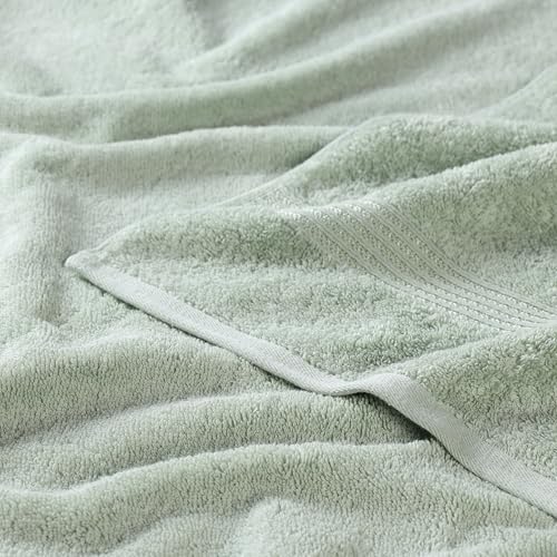 Superior Egyptian Cotton 6-Piece Towel Set, Bathroom Essentials, Towels For Bathroom, Apartment, Airbnb, Guest Bath, Face, Hand, Bath Towels, Washcloths, Absorbent, Fast Drying, Sage