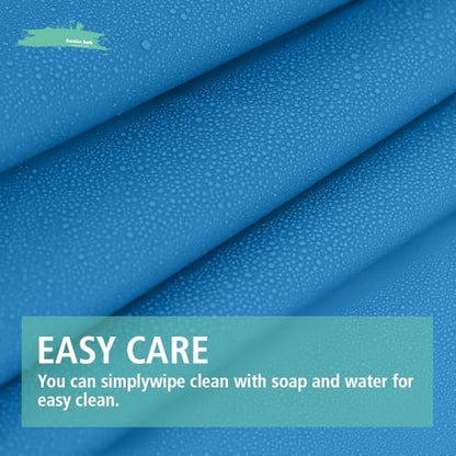 Blue Plastic Shower Curtain Or Liner, 72x72 Inch Lightweight Blue Plastic Bathroom Shower Showroom Inner Curtain with Rustproof Metal Grommet Holes and Weighted Magnets - color: D07-royal Blue, size: 72"W x 72"L (Pack of 1)