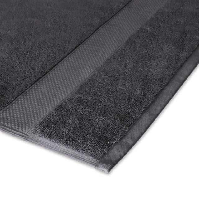 Maisonette Loft Egyptian Cotton Turkish Hand Towels - Soft, Absorbent Washcloths for Face - Ideal Quick Dry Small Towel Wash Cloth Set for Bathroom - (13" x 13", 6 Pack) - Dark Grey (Charcoal) - color: Charcoal, style: Washcloths Set of 6