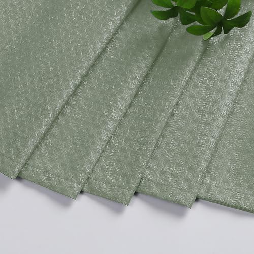 Aiyufeng Sage Green Shower Curtains for Bathroom，Dot Like Embossed Textured Waterproof Soft Polyester Cloth Shower Curtain，Hotel Spa Machine Washable，72Wx72L - color: Sage Green, size: 72"W x 72"L (Pack of 1)