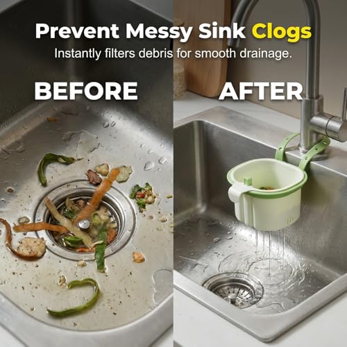 Cactus Kitchen Sink Strainer Basket Self-Cleaning Faucet Hanging Basket - color: Brown