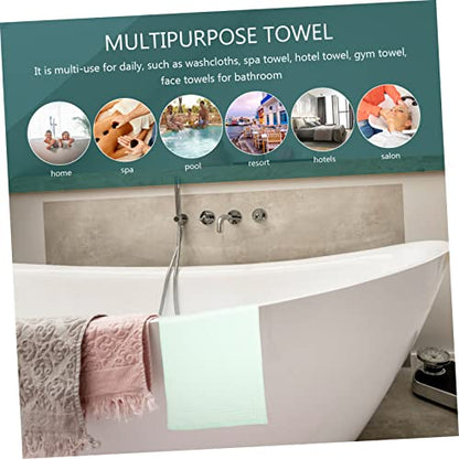 ULTECHNOVO 3Pcs Waffle Cotton Towels Fast Drying Bath Towel for Adults Highly Absorbent Hand Face and Head Towels for Spa Bathroom Gym and Home Use