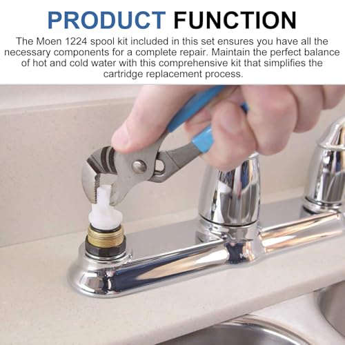 Upgrade 97479 Stem Extension Kit for Moen Monticello Series Widespread Bathroom Sink Faucet replacement parts for Moen 1222 1224
