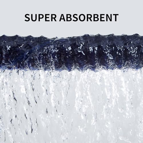 Bath Towel Set of 8,Large Bath Sheets 35"x70"-Navy Blue | Super Soft Microfiber, Lint Free & Quick Dry Towels for Bathroom,Gym,Hotel–2 Bath,2 Hair,2 Hand,2 Washcloths - color: Navy Blue, size: 8Piece Towel Set
