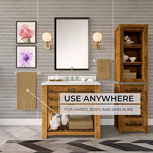 Miasoft Silver 100% Rayon Derived from Bamboo Towel Set - Soft and Washable Turkish Bath Towels for Hands, Face and Hair - Set of 4 in Gift Box - Coffee