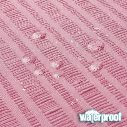 Aiyufeng Moga Bright Pink Fabric Shower Curtains for Bathroom - Hotel Spa Polyester Cloth Bath Curtain with 12 Holes, 72x72, Machine Washable, Bright Pink - color: Bright Pink, size: 72"W x 72"L (Pack of 1)
