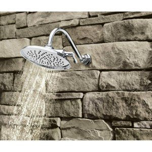 Moen Isabel Brushed Nickel 8" Eco-Performance Two-Function Showerhead with Immersion Technology, S1311EPBN - color: Brushed Nickel, style: Eco-Performance