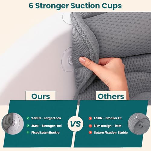 Bathtub Tray and Bath Pillows for Tub – Expandable Bamboo Bathtub Caddy with Phone & Wine Holder, Soft Bath Pillows for Tub & Head/Neck Support