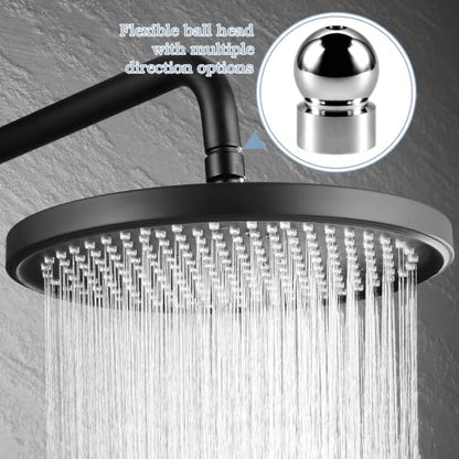 4pcs Shower Head Swivel Ball Adapter＆ 2pcs Net Pads, Shower Head Lifting Pipe Adapters , Angle Adapter for Garden Hose, for Home Bathroom Replacement