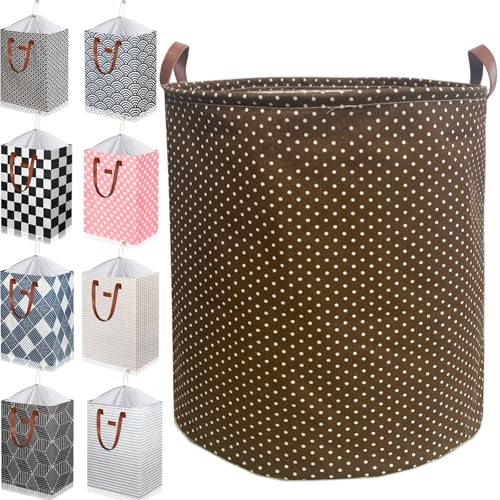 80L Waterproof Laundry Hamper in Family Leather Handle Laundry Basket in Dormitory Collapsible Laundry Bag in Nursery (96-Satisfied laundry hampers, 80L) - color: 96-Satisfied laundry hampers