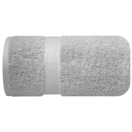 Infinitee Xclusives – Luxury Bath Sheets Towels – 1 Pack 600 GSM (35X70 Inches) – 100% Ring Spun Cotton Large Bath Towels for Bathroom (Charming Grey, Bath Sheets - Pack 1) - color: Charming Grey, size: Bath Sheet - 1 Pack