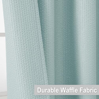 Small Stall Shower Curtain - Embossed Textured Bathroom Curtain, 36 x 72 Shower Curtain for RV Camper, Machine Washable Water Resistance, Light Green - color: Light Green, size: 36"W x 72"L (Pack of 1)