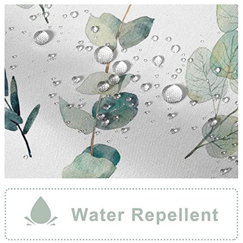AWERT Small Half Size Stall Shower Curtain with 6 Hooks Green Leaves Shower Stall Curtain 36 x 72 Boho 36 inch Shower Curtain for Bathroom/RV and Camper - color: Sage Green, size: 36"W x 72"L (Pack of 1)