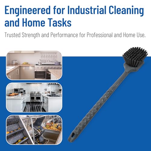 SPARTA 20 Inch Floater Scrub Brush, Polybutylene Bristles, Black