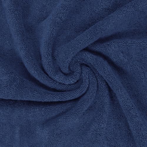 Bliss Casa Jumbo Bath Sheet 2-Pack — 35″×70″ Oversized Cotton Bath Sheets, Ultra-Soft & Highly Absorbent – Quick-Dry, Hotel-Quality & Durable - color: Navy, size: 2 Pack Bath Sheet