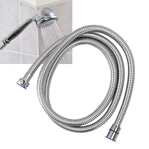Haofy Shower Hose High Tensile Stainless Steel Easy Install Explosion Proof Heat Shower Hose Extra Long 59 for Shower Room (Electroplating)