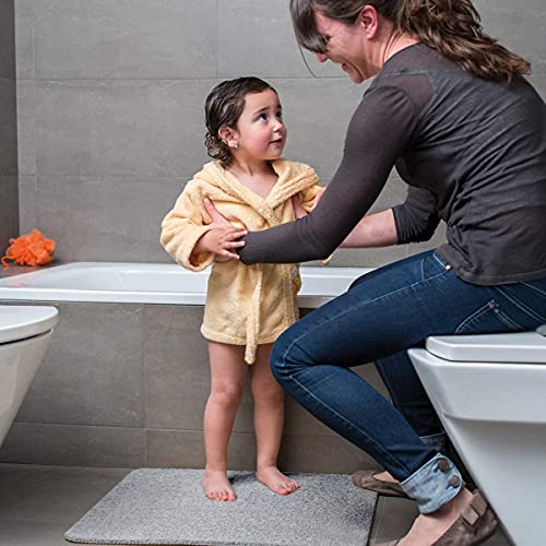 godehone Shower Mats Non Slip Without Suction Cups, PVC Loofah Bathroom Mats, Loofah Mats for Shower and Bathroom, Quick Drying, 23.6× 34.6 Inch, Grey - color: Grey, size: 34.6" x 23.6" (Rectangular)
