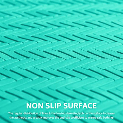 OTHWAY Bathtub Mat Non Slip, Extra Long Rubber Bath Mat for Tub, Machine Washable Shower Anti Slip Mat with 332 Strong Suction Cups (Sea Green, 36" x 17") - color: Sea Green, size: 36" x 17" (Rectangular)