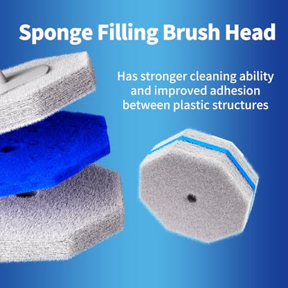 60pc Refills Disposable Toilet mats Brush Cleaning System, Toilet Cleaning Brush, 60 Replacement Brush Heads, No Handle or Base，Toliet Refills,Toilet Bowl Clean Refill Pads,Toilet Scrubber Refill - style: 60 refflls（Without handle）