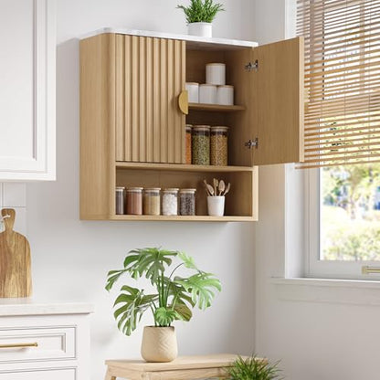 Bathroom Cabinet Wall Mount with Adjustable Shelf, Modern Medicine Cabinet, Small Wall Mounted Storage Organizer, Over Toilet Storage for Bathroom
