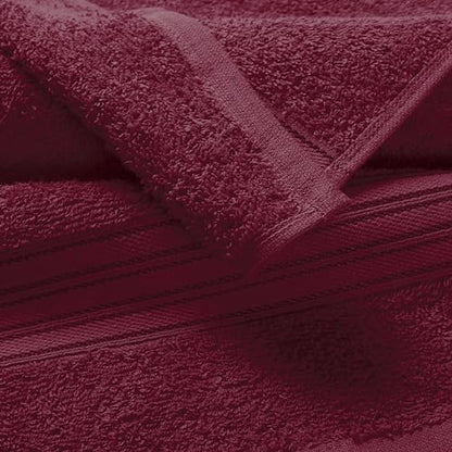 BOUTIQUO Ultra Soft Cotton Washcloths, Contains 12 Piece Face Cloths 12x12 inch, Ideal for Everyday use Face Towels, Compact & Lightweight Multi Purpose Washcloths - Burgundy - color: Burgundy, size: Washcloths - Set of 12