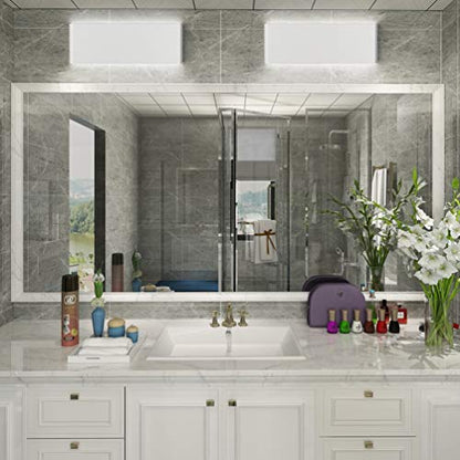 Aipsun 15.75in Matte White Modern Vanity Light Up and Down LED Vanity Light for Bathroom Wall Lighting Fixtures (White Light 5000K) - color: White, size: 15.8 inch, style: 5000K