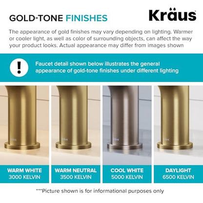 KRAUS Torak Pull Down Kitchen Faucet in Spot-Free Brushed Brass with 2 Function Sprayer, Pre-Attached Water Lines, and Mounting Hardware, KPF-2840SFBB - color: Spot Free Brushed Brass, style: Pull-Down Faucet
