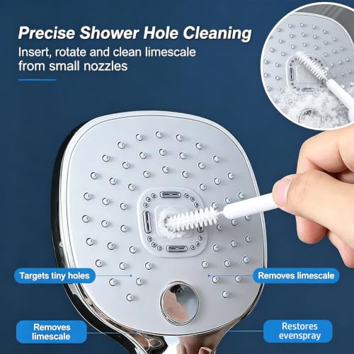 Shower Head Cleaning Brush for Small Holes, Multifunctional Shower Head Cleaner Tool Anti-Clogging Nozzle, Showerhead Cleaning Brushes Picks for Household Bathroom (30Pcs) - color: 30pcs