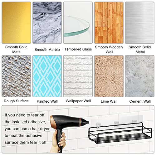 Shower Caddy Adhesive Replacement Pads, Waterproof Wall Mount Tape 2 Pack | 40LB Strong Hold, Waterproof Replacement Tape, No Drilling, Easy Wall Mount for Most Shower Caddies - color: For Shower Caddy Adhesive
